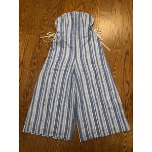 Blue and white stripped Club Monaco jumpsuit